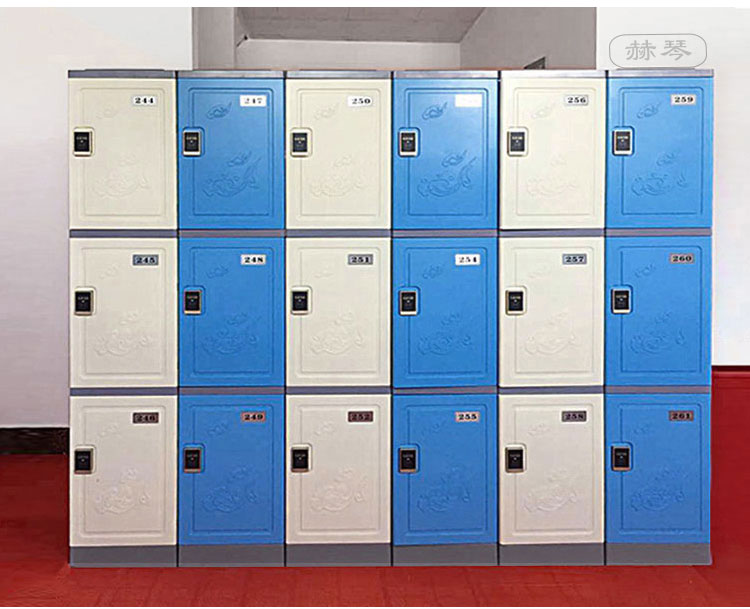 三層塑料更衣柜儲(chǔ)物柜可選顏色