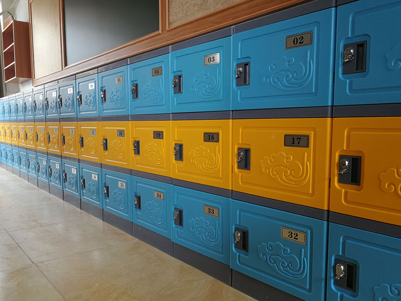 學(xué)生柜石墨藍(lán)配繽紛橙+掛扣